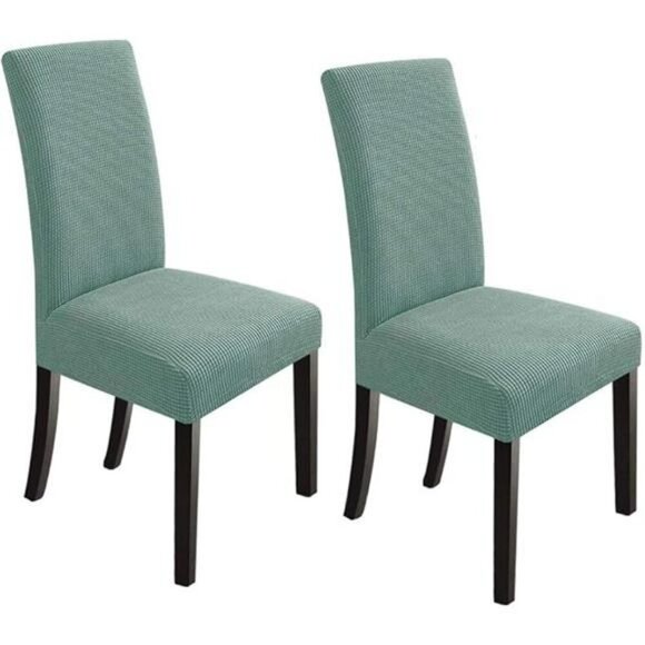 Dining Chair Covers Set of 2 Stretch Slipcovers for Kitchen Room Decor - Picture 8 of 8